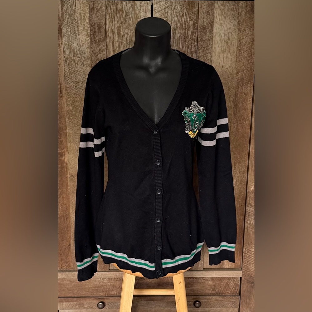 Warner Bros Slytherin Harry Potter Cardigan Sweater